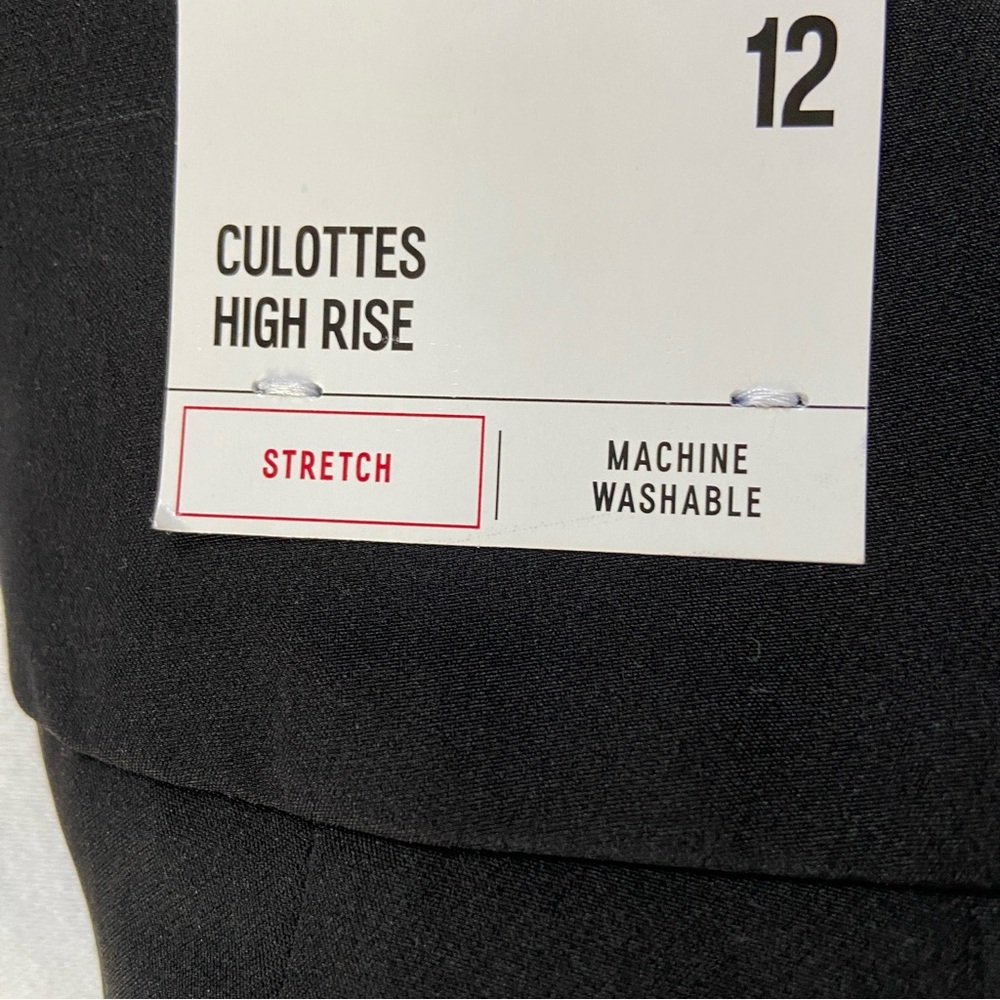 NWT Express Black Culottes High Rise SIZE 12 - Picture 5 of 6